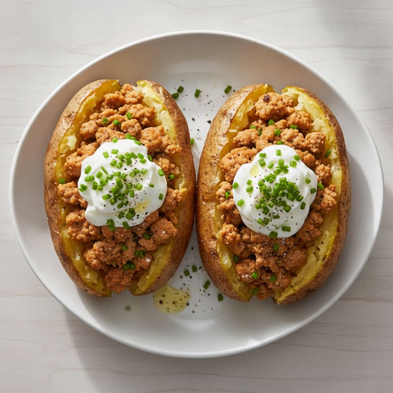 Loaded Baked Potatoes with Chives