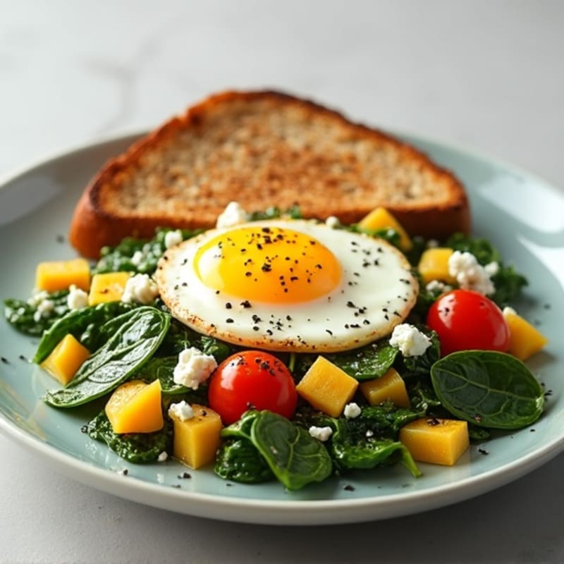 Protein-Packed Spinach and Egg White Scramble