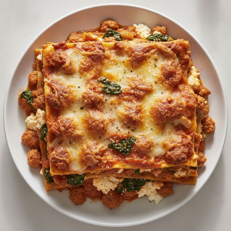 Classic Italian Sausage Lasagna Bake