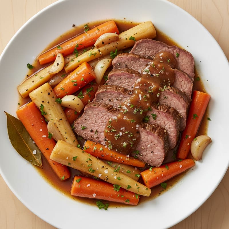 Slow Cooker Beef Brisket with Root Vegetables
