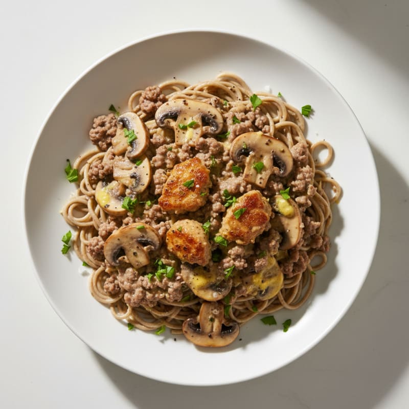 Creamy Mushroom Beef Stroganoff