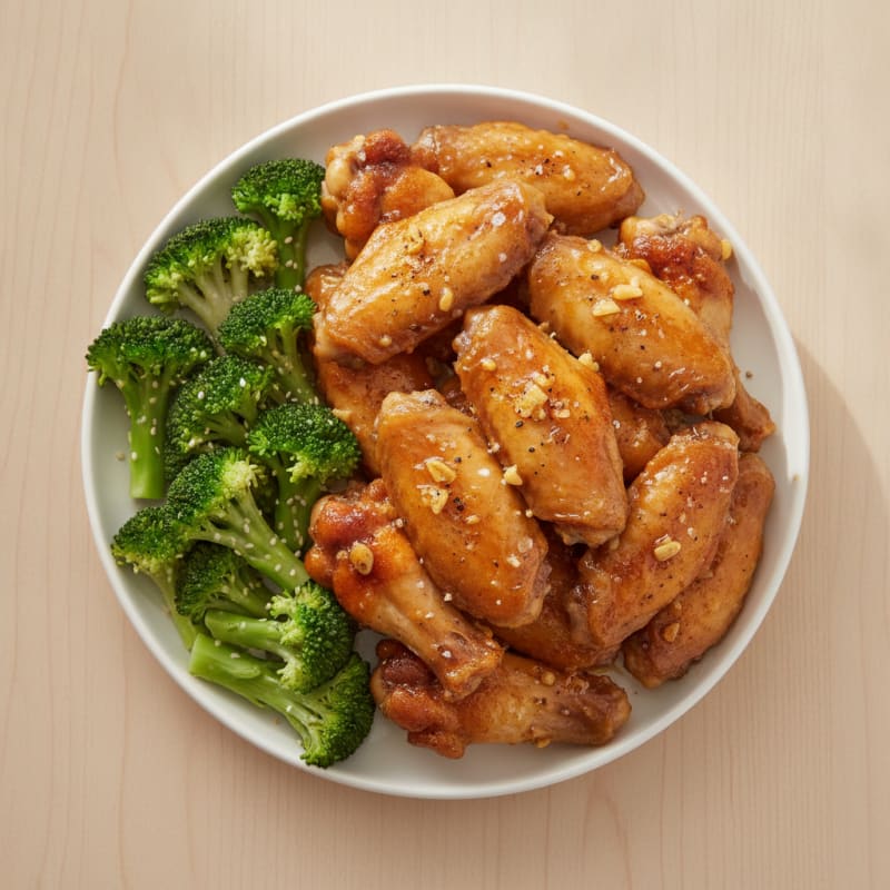Baked Honey-Garlic Chicken Wings