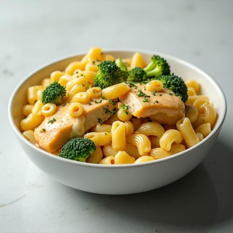 Creamy Cheesy Chicken and Broccoli Pasta Bake
