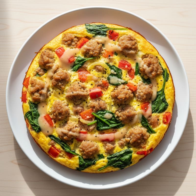 Savory Egg and Turkey Sausage Bake