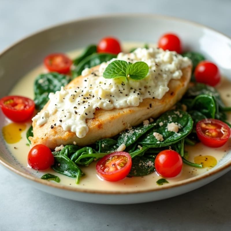 Creamy Chicken with Spinach and Ricotta