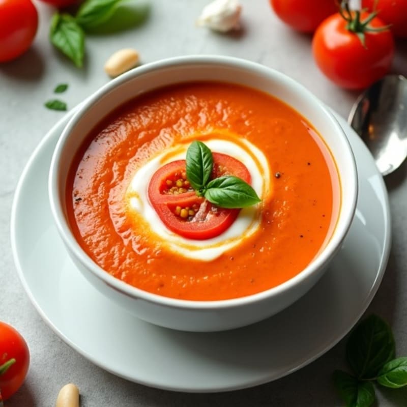 Creamy Roasted Tomato Basil Soup