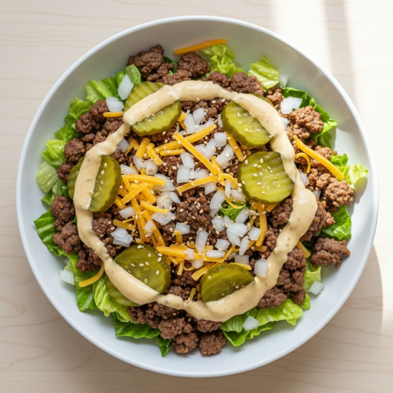 Big Mac Inspired Protein Bowl