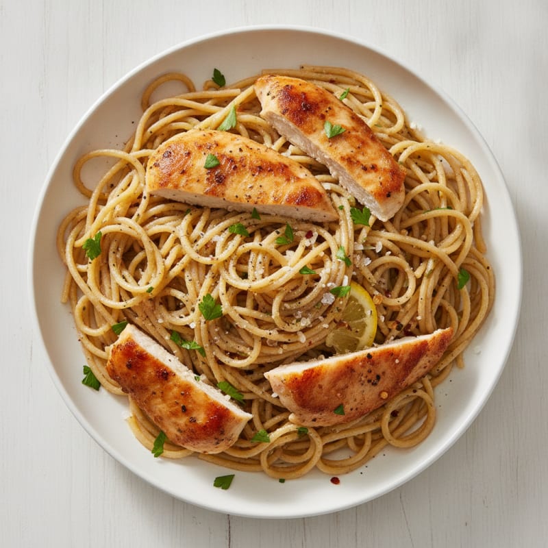 Classic Garlic Herb Spaghetti