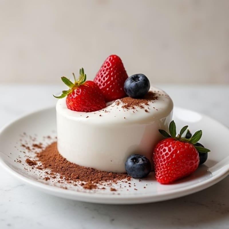 Silky Greek Yogurt with Cocoa and Chia Seeds