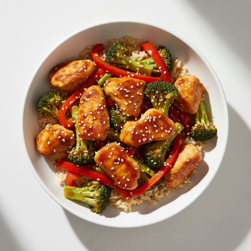 Teriyaki Chicken with Sesame Vegetables