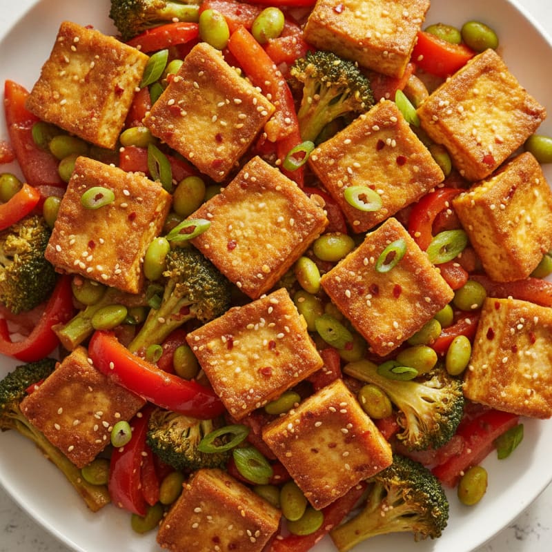 Spicy Tofu and Vegetable Stir-Fry