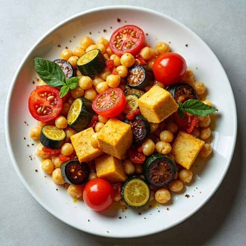 Tender Simmered Zucchini, Eggplant, and Tomato Medley