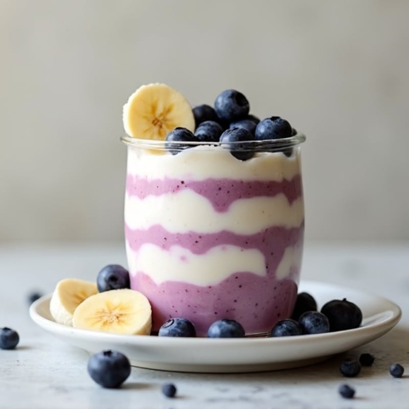 Creamy Banana Blueberry Yogurt Parfait
