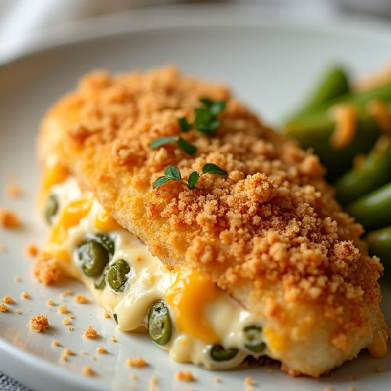 Baked Jalapeño Popper Chicken with Crispy Topping