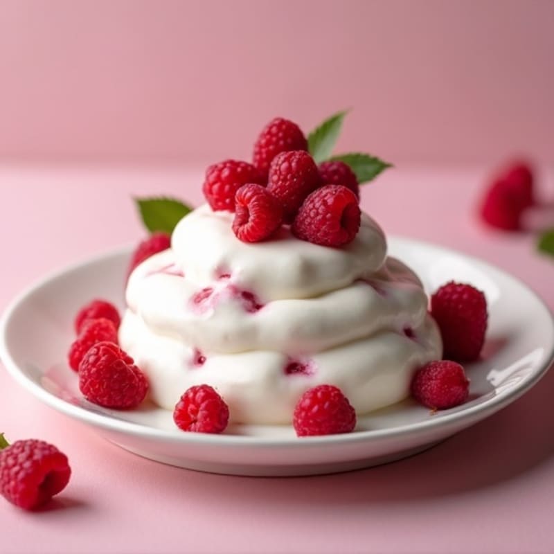 Protein-Packed Greek Yogurt Mousse with Fresh Raspberries