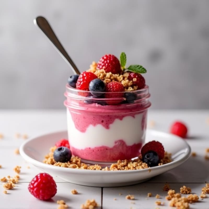 Creamy Greek Yogurt Protein Parfait with Berries
