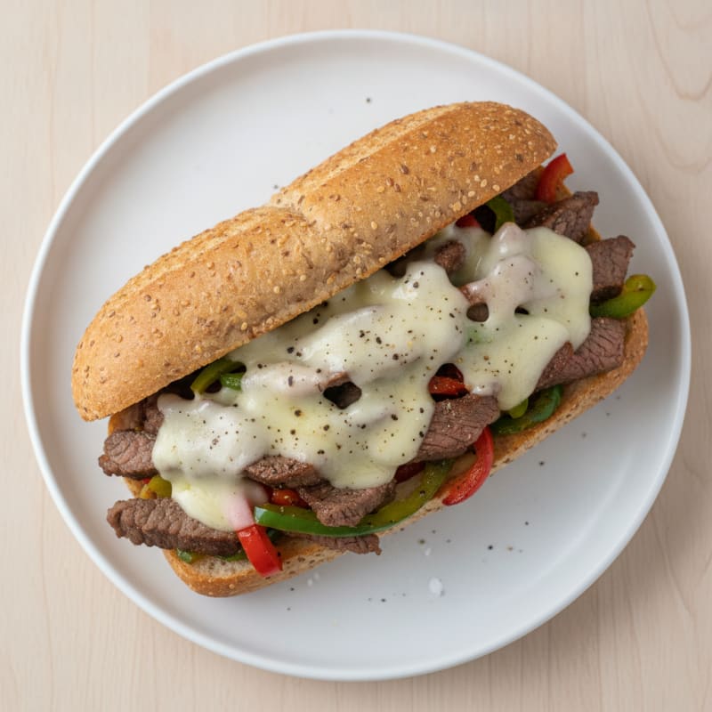 Philly Steak and Provolone Sandwich
