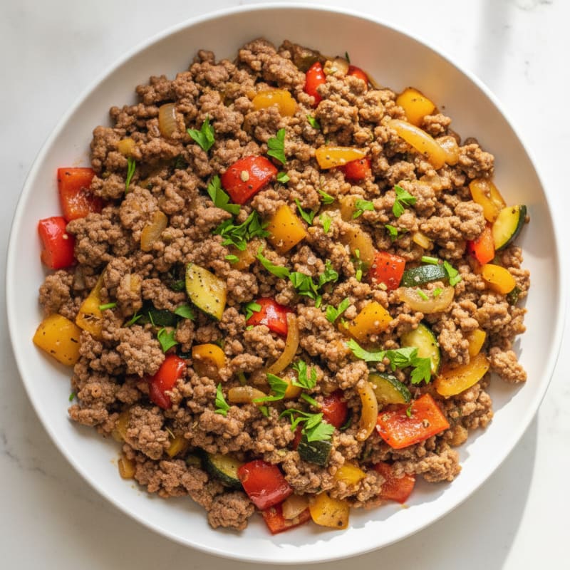 Ground Beef and Vegetable Skillet