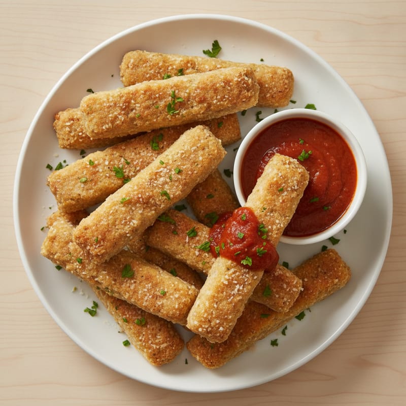 Garlic Parmesan Breadsticks with Marinara