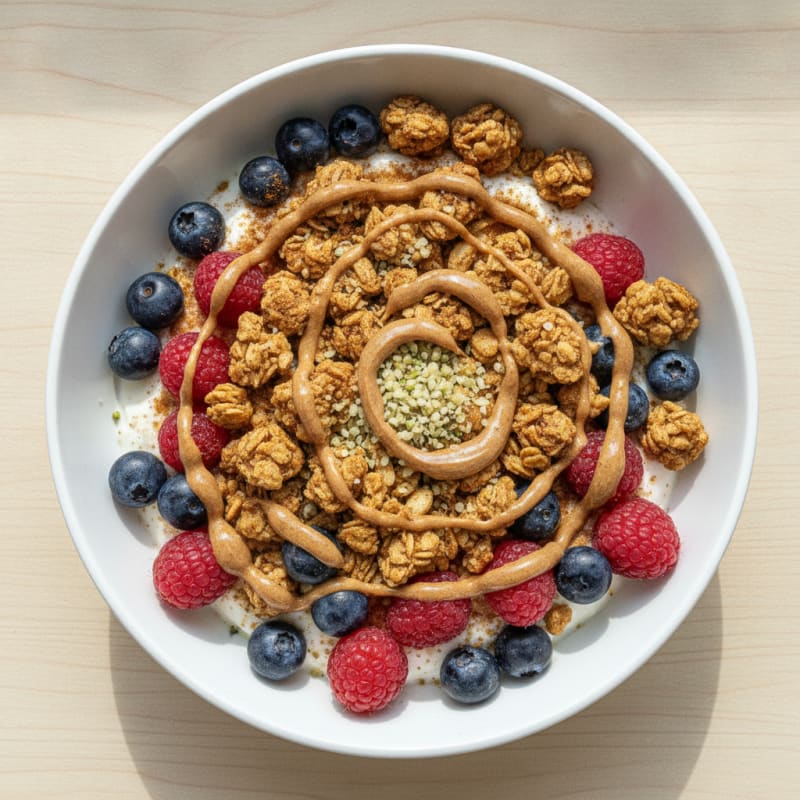 High-Protein Berry and Granola Yogurt Bowl