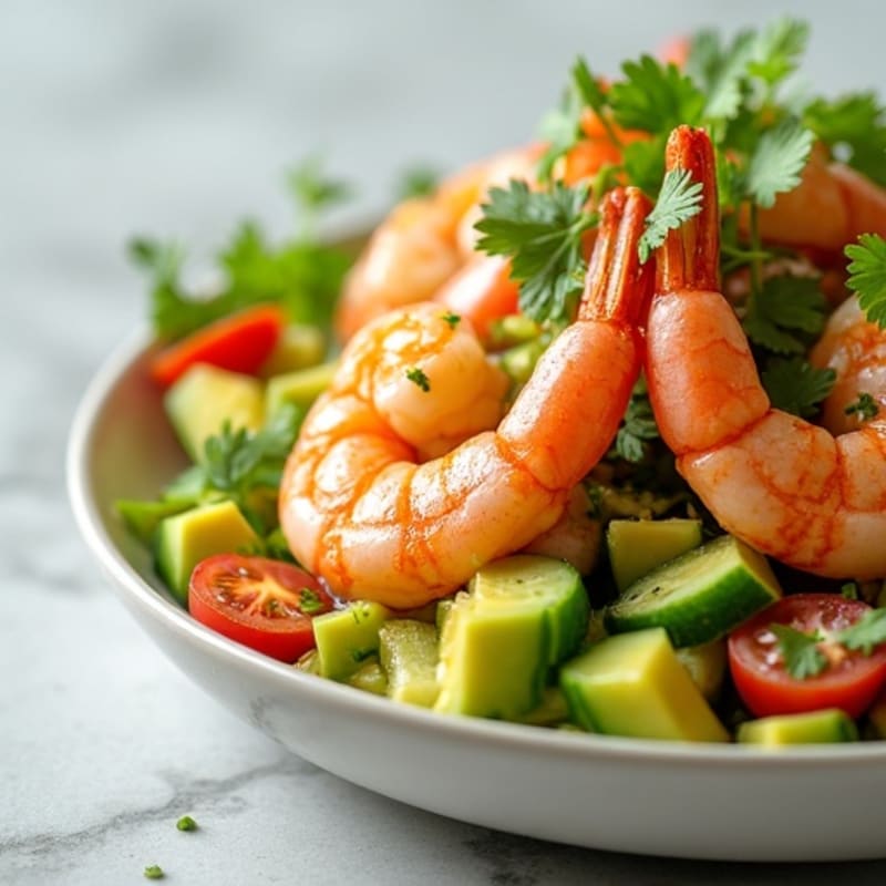 Citrus-Marinated Shrimp and Creamy Avocado Ceviche