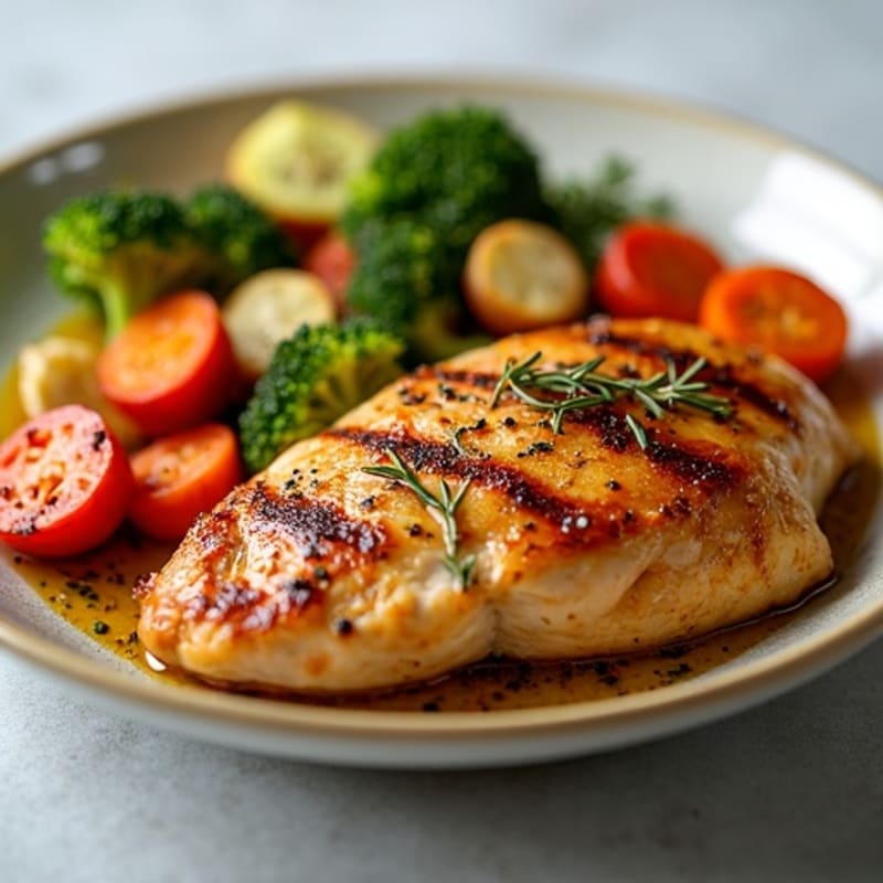 Roasted Chicken with Crispy Roasted Vegetables