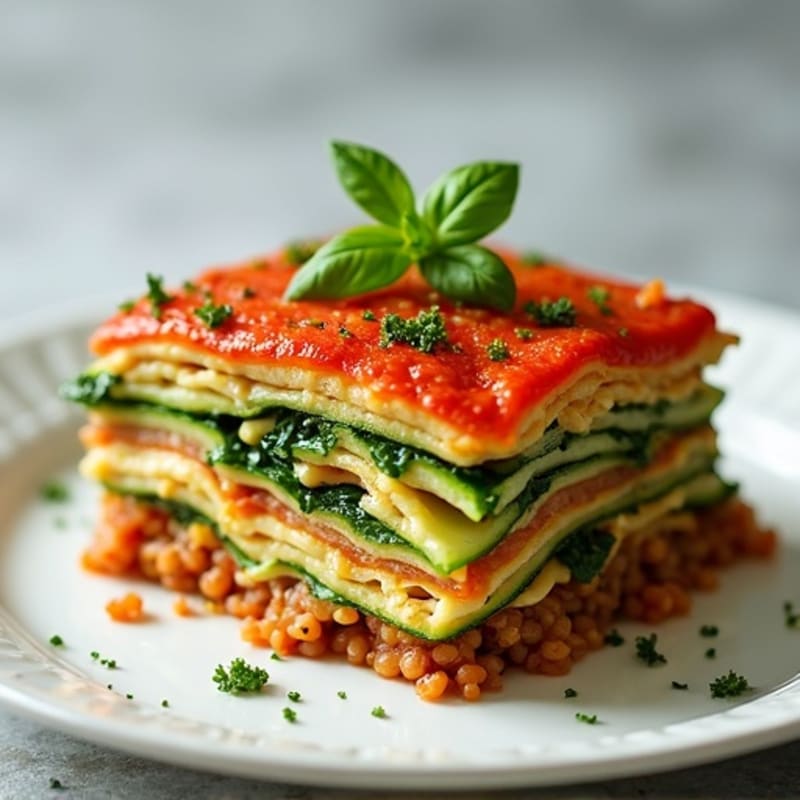 Healthy Layered Veggie Lasagna