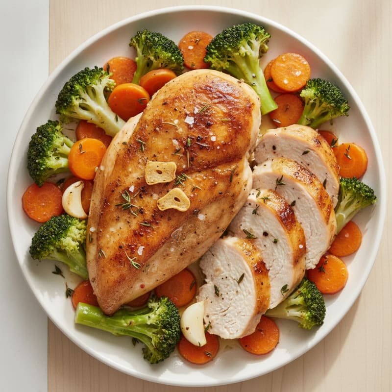 Garlic Herb Roasted Chicken with Vegetables