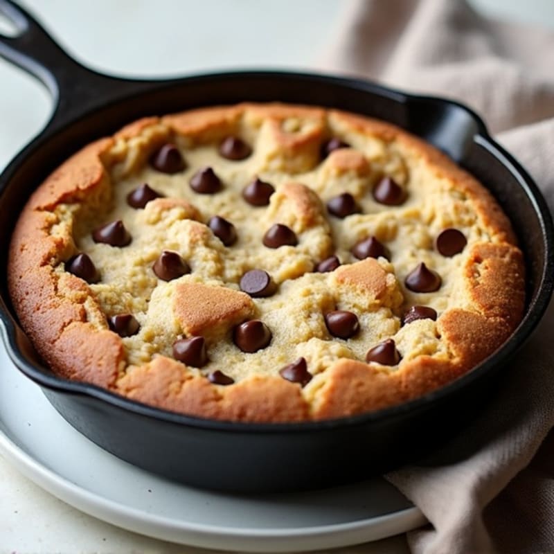 Protein-Rich Chocolate Chip Cookie Skillet