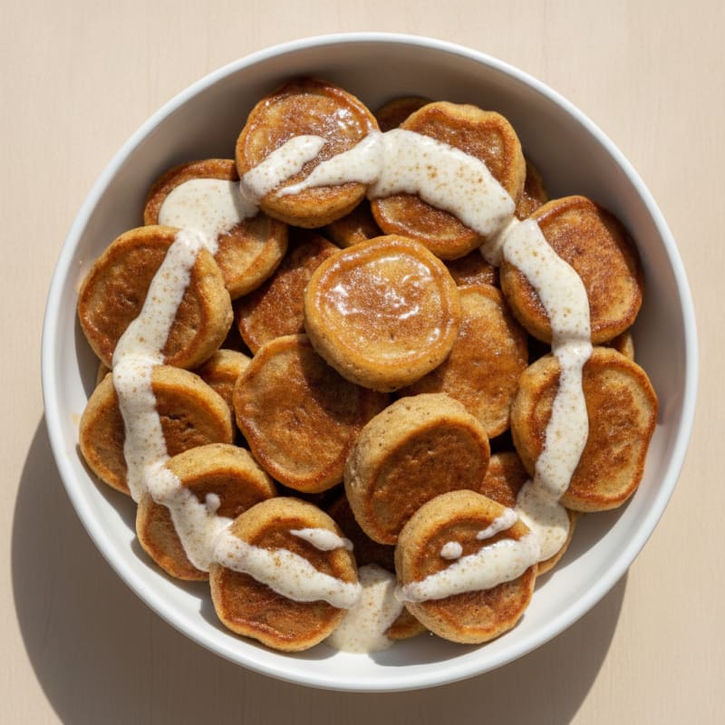 Cinnamon Roll Pancake Bowl
