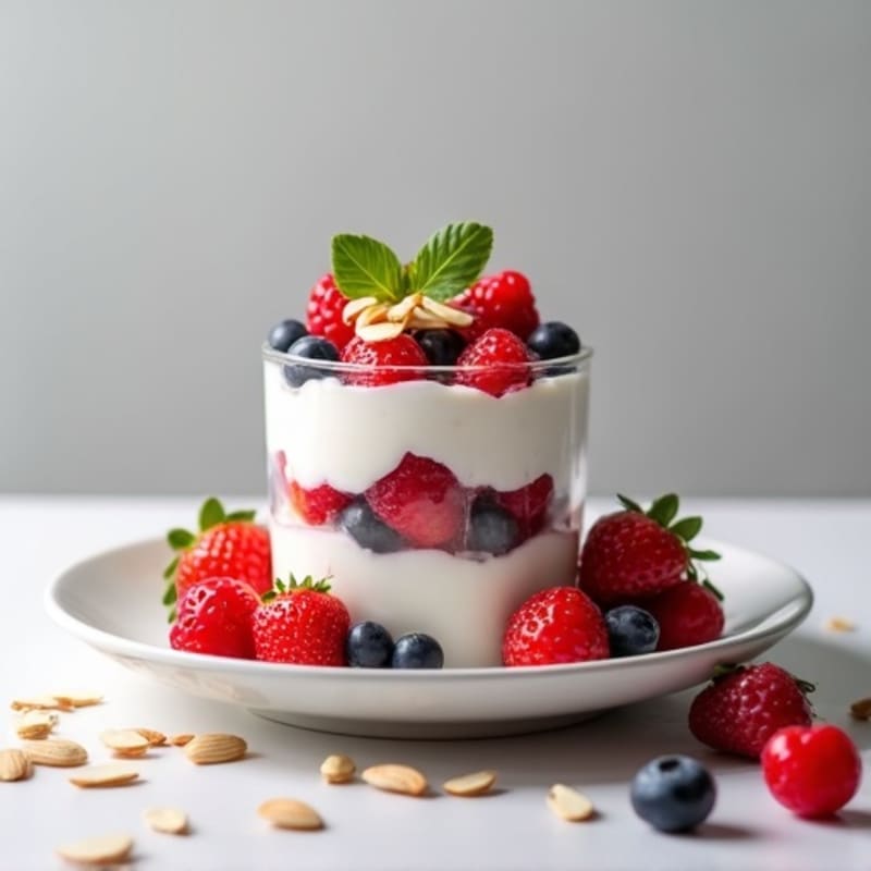 Creamy Greek Yogurt Protein Parfait with Mixed Berries