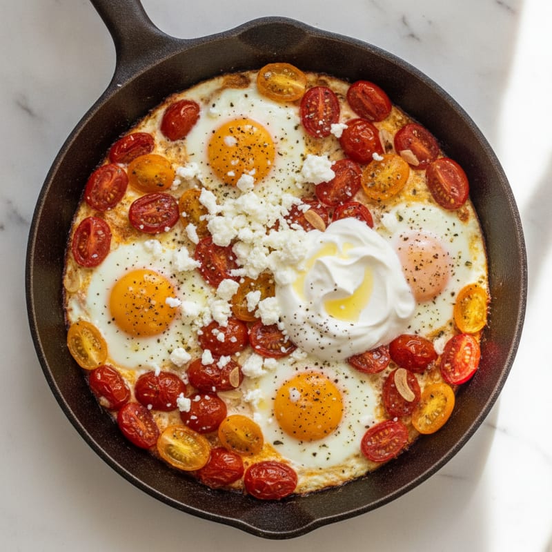 Baked Eggs with Roasted Tomatoes
