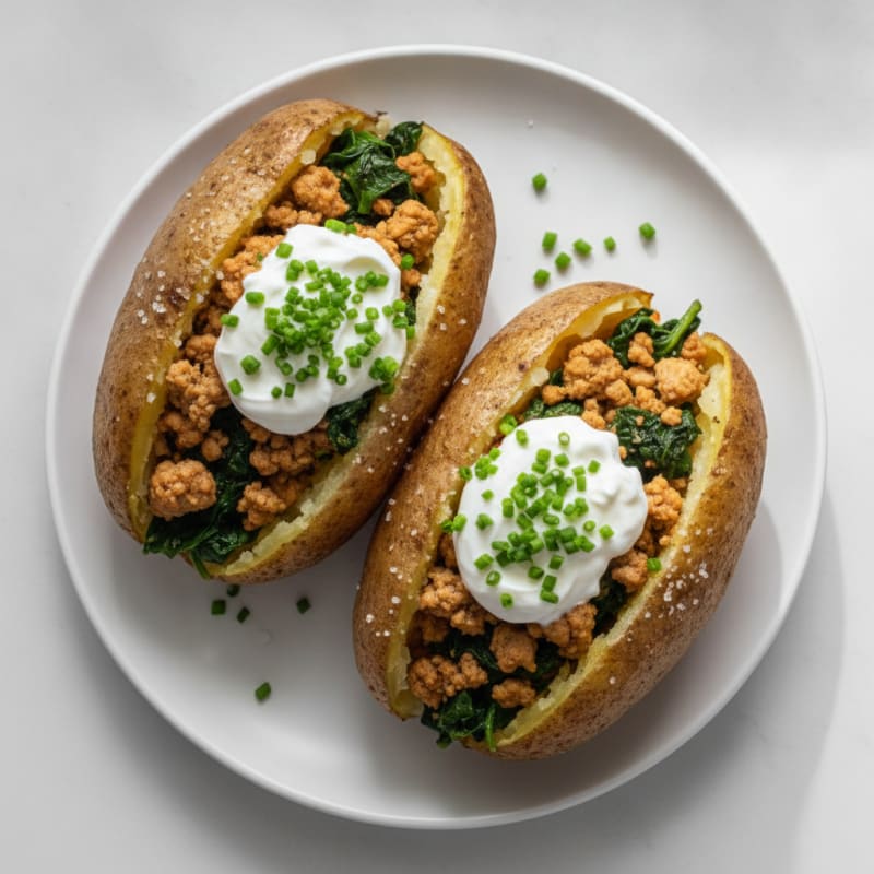 Hearty Loaded Baked Potatoes with Chives