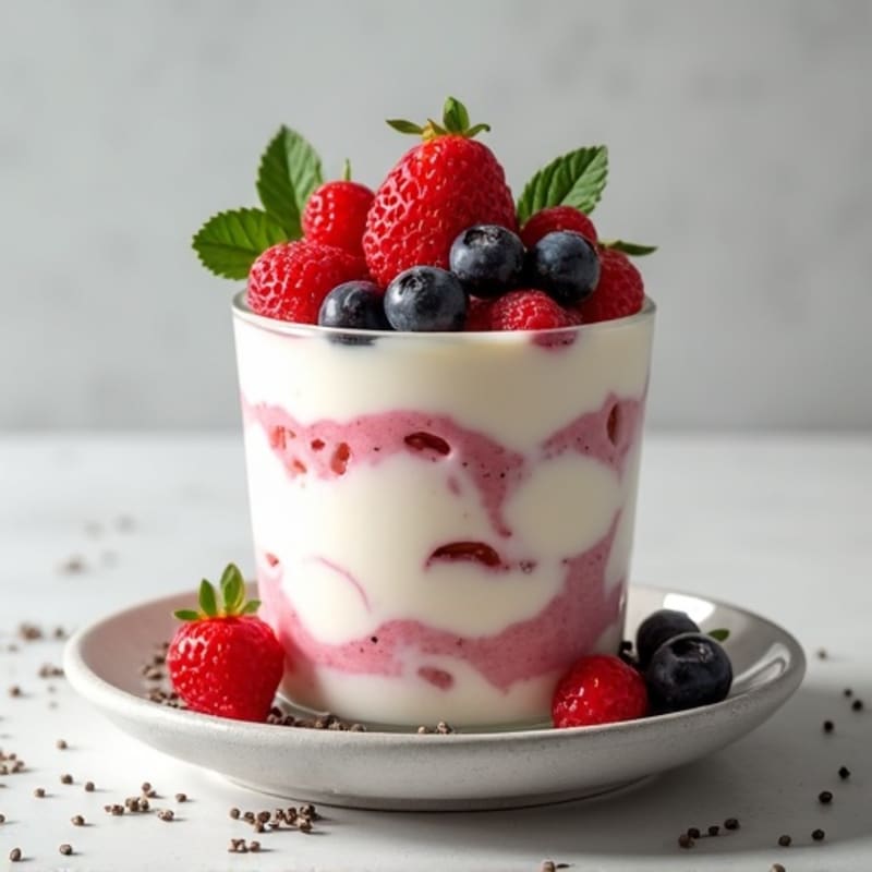 Creamy Greek Yogurt Protein Parfait with Mixed Berries
