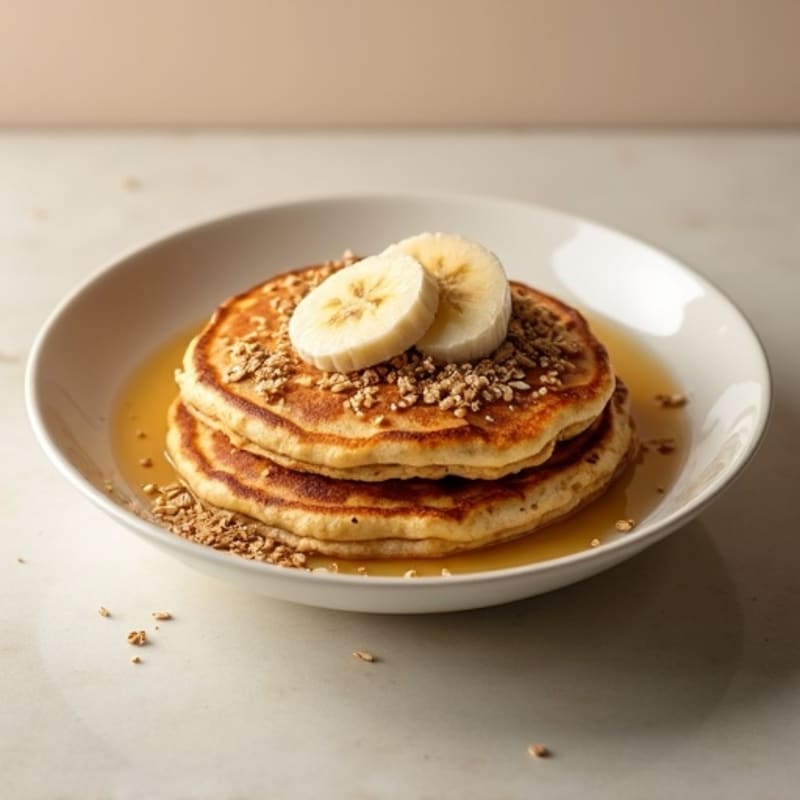 Protein-Packed Banana Oat Pancake Bowl