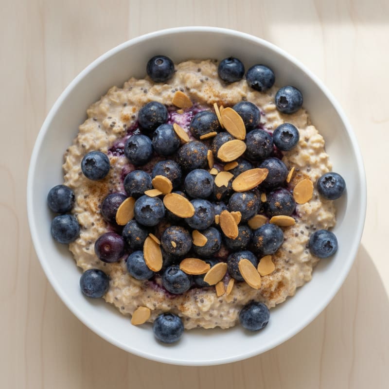 Blueberry Almond Overnight Oats