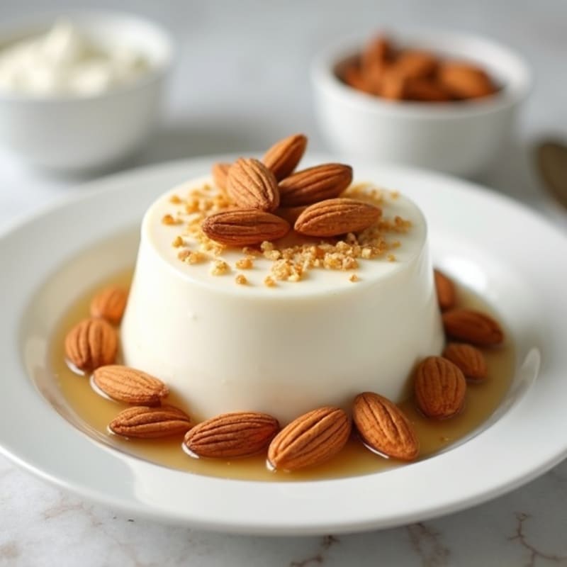Greek Yogurt Protein Pudding with Almonds