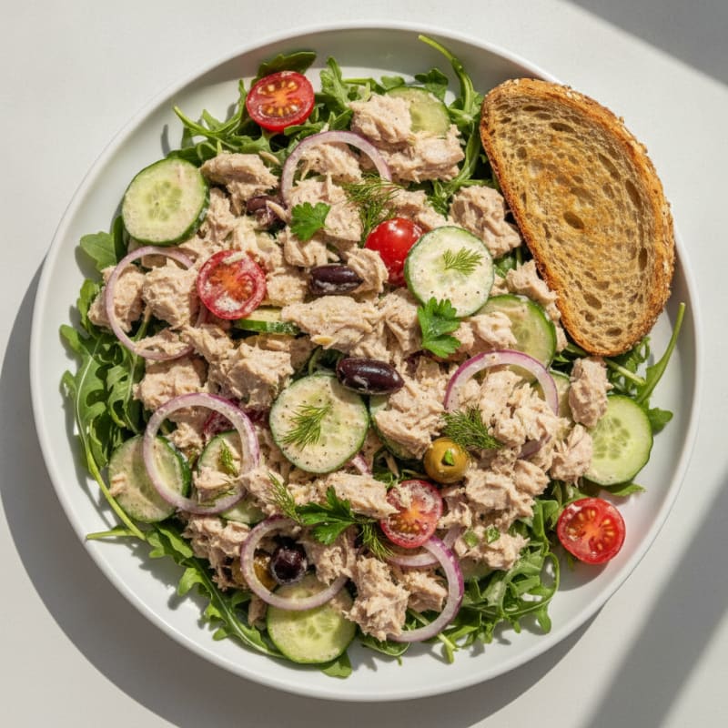 Mediterranean Tuna Salad with Fresh Herbs