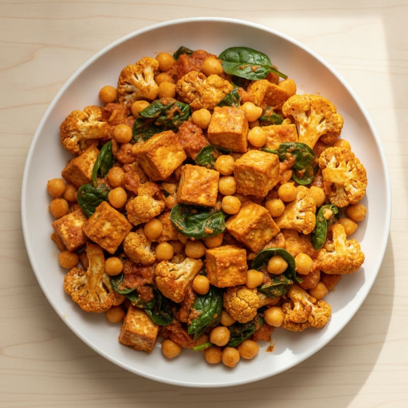 Roasted Vegetable and Chickpea Curry