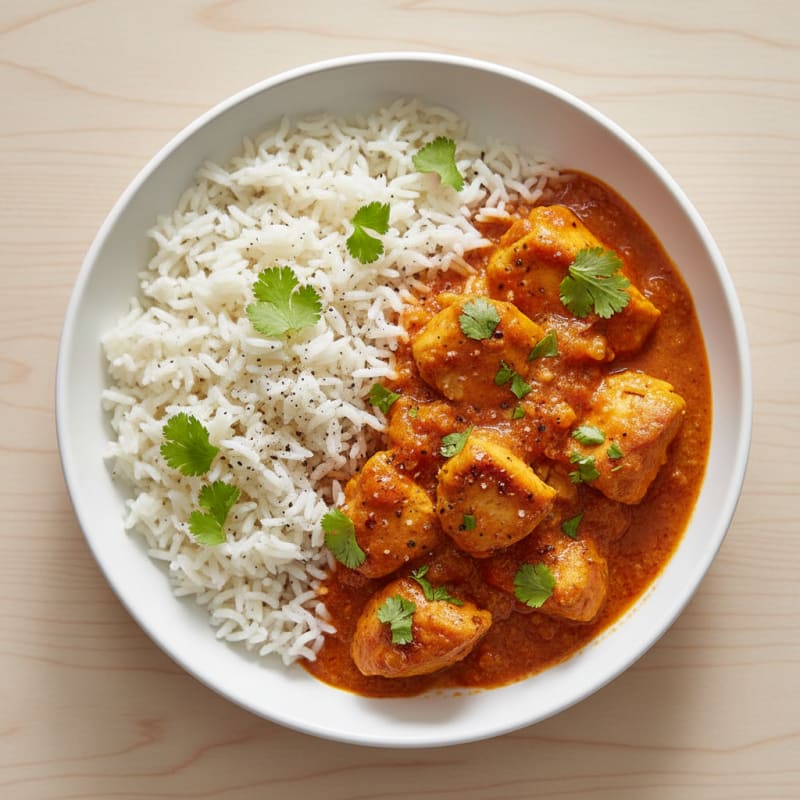 Spiced Butter Chicken with Basmati Rice