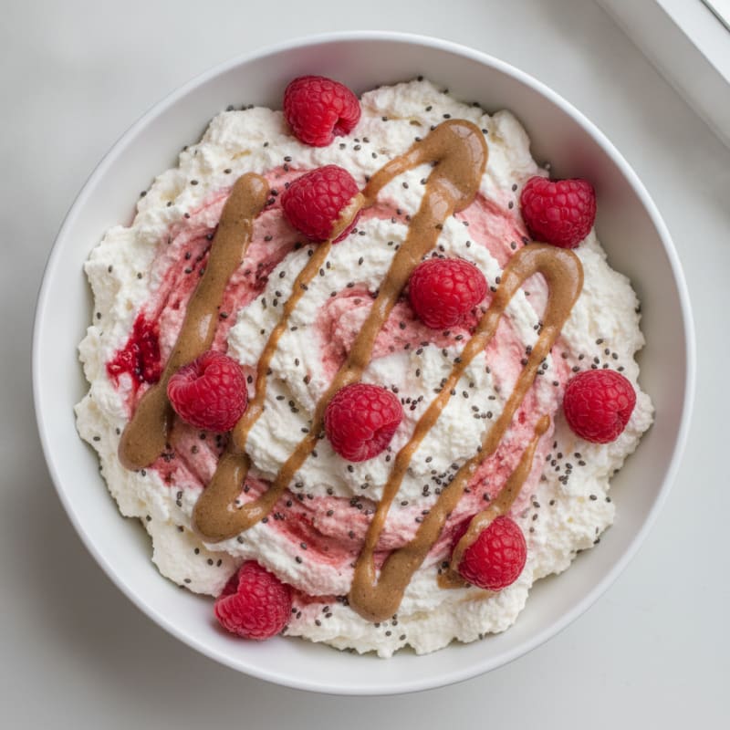 Silky Greek Yogurt Protein Mousse with Berries