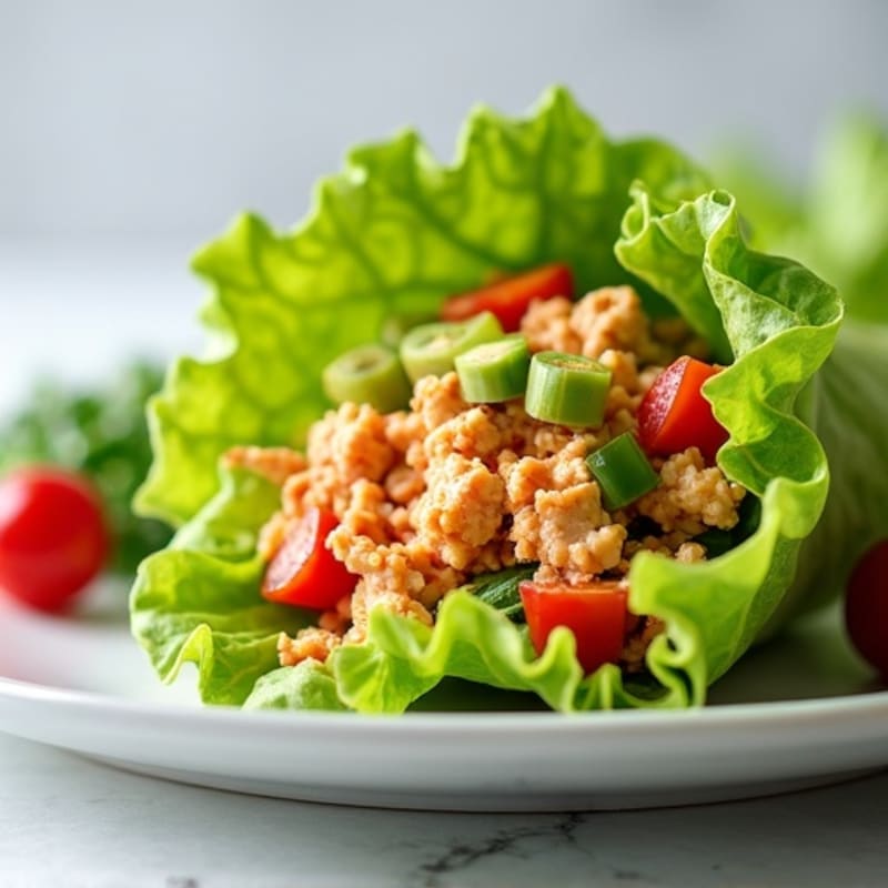 Spicy Sriracha Tuna Lettuce Wrap