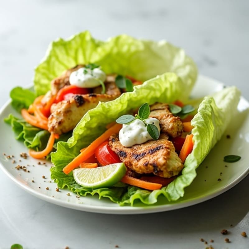 Fresh Crunchy Chicken Lettuce Wraps