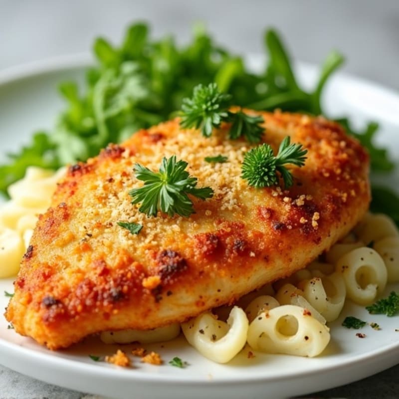 Crispy Baked Chicken Parmesan with Fresh Herbs