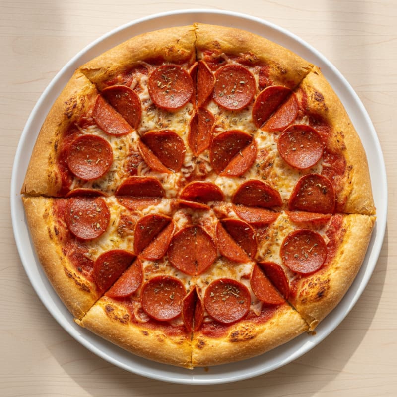 Pepperoni Stuffed Crust Pizza