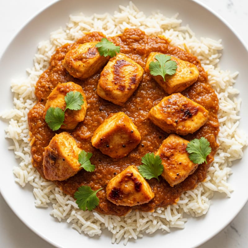 Creamy Spiced Chicken Masala with Basmati