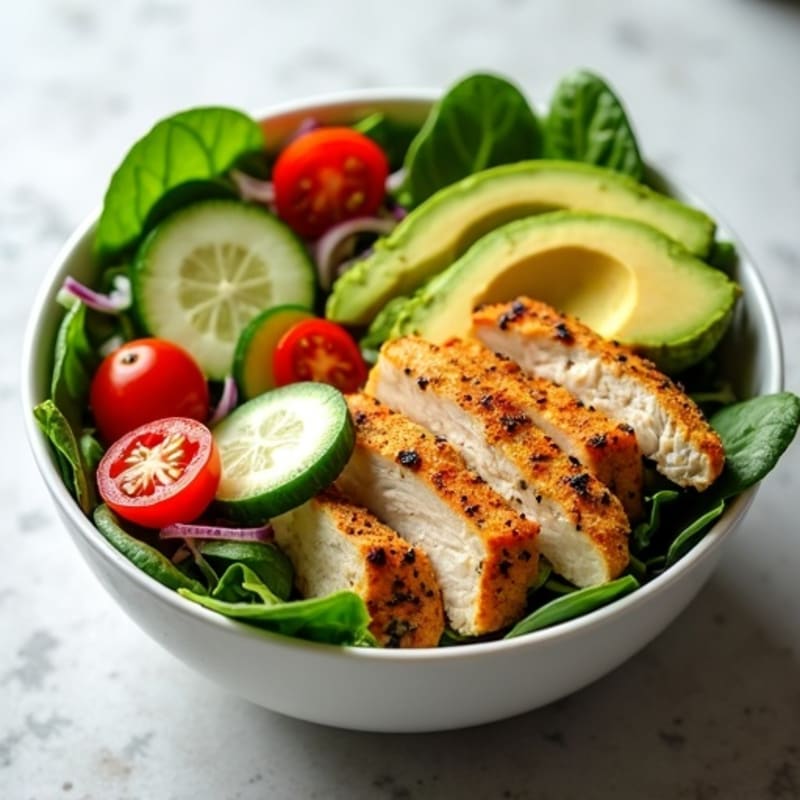 Crisp Avocado Salad Bowl
