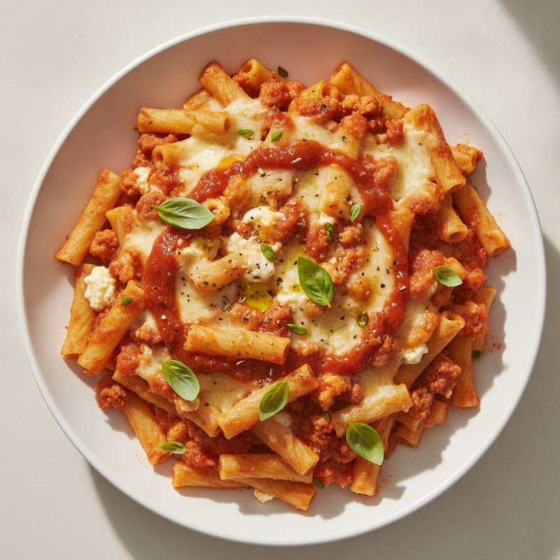 Classic Baked Ziti with Ricotta