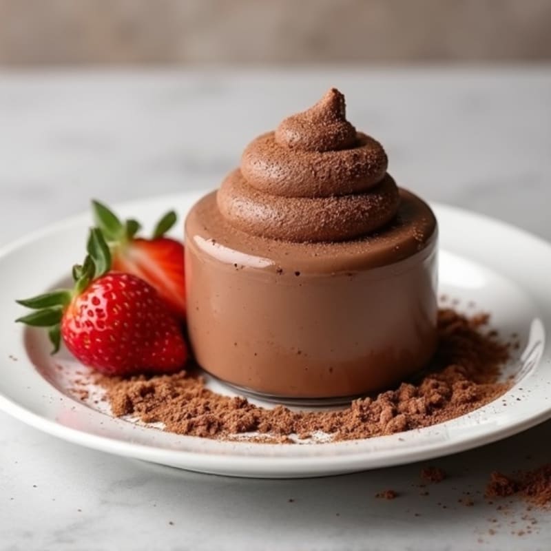 Chocolate Protein Mousse with Silken Tofu and Almond Butter