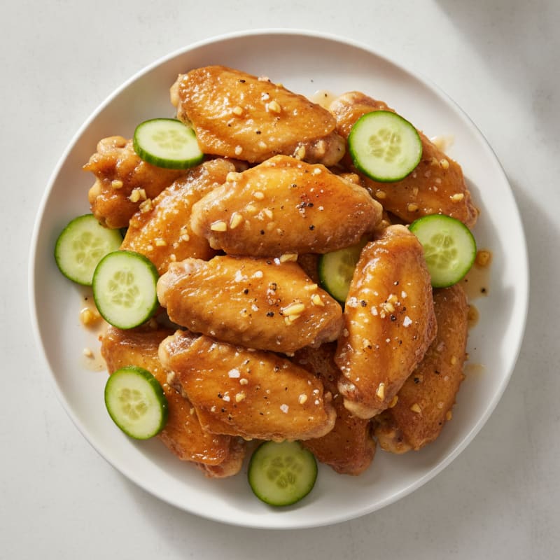 Honey-Garlic Glazed Chicken Wings